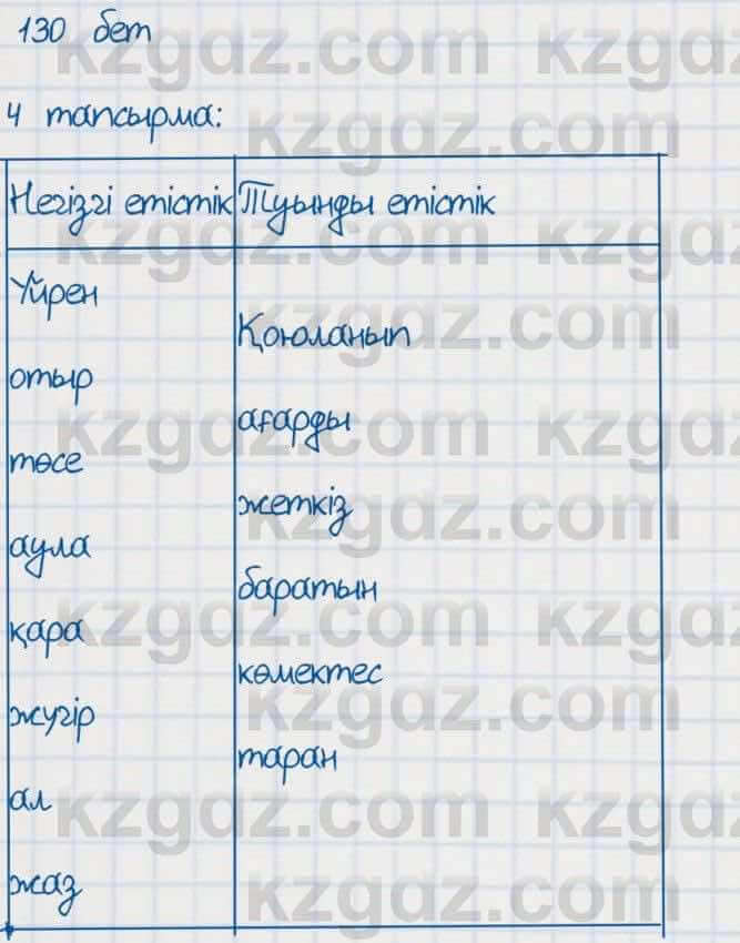 Қазақ тілі Әрінова 6 класс 2018  Упражнение 4